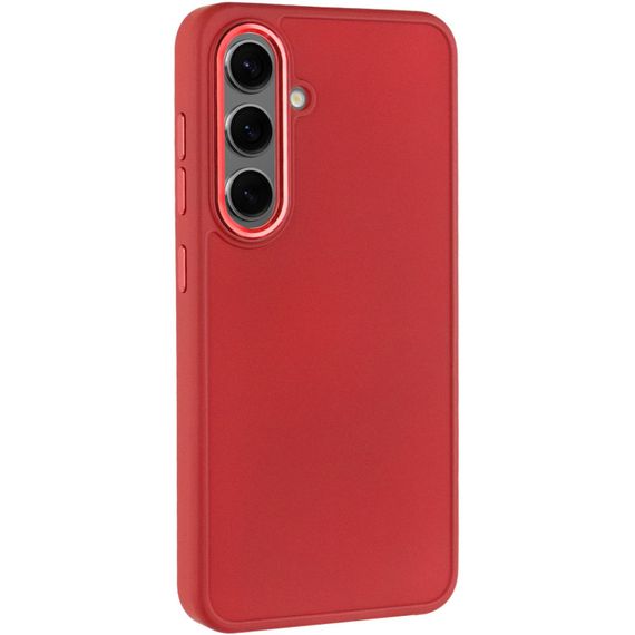 TPU чехол Bonbon Metal Style для Samsung Galaxy S24+ Красный / Red
