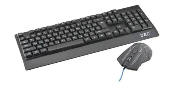 Игровая клавиатура и мышь UKC ZEUS M710 с подсветкой | Зображення 1