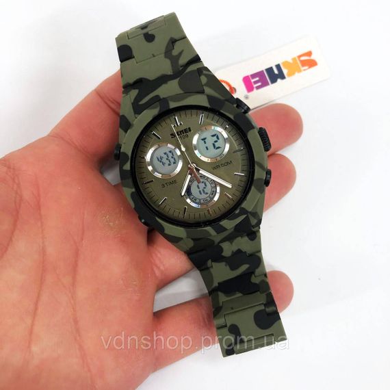 Удобные часы для занятий спортом, Часы спортивные скмей Военные с подсветкой IP-62 | Зображення 9