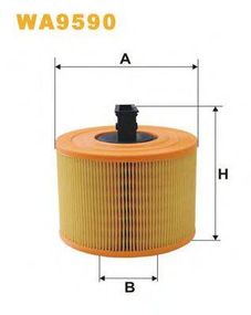 Фільтр повітряний BMW 1, 3, X1 2.5-3.0 05- (вир-во WIX-FILTERS) WIX FILTERS WA9590 на BMW 3 седан (E90)