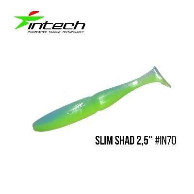 Силіконова приманка, Їстівний силікон Intech Інтеч Slim Shad 2,5"12 шт IN70