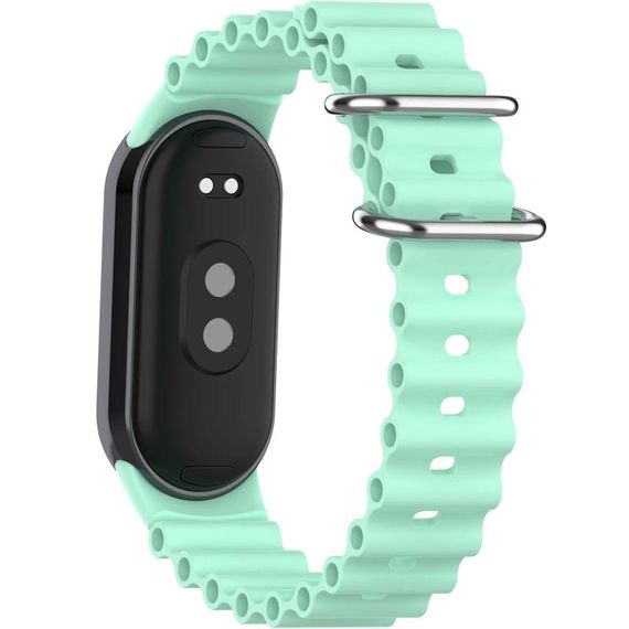 Ремешок Ocean Band для Xiaomi Mi Band 9/8 Бирюзовый / Blue Sea | Зображення 2