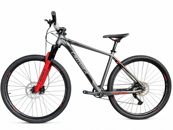 Велосипед горный 29" Crosser Solo рама 21", 1x12 L-TWOO AX, гидравлика Shimano MT200, воздушная вилка Красный | Зображення 2