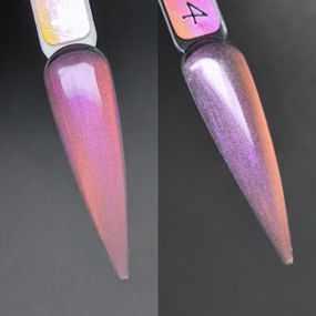 Гель-лак кошачий глаз Mi Fire Cat №4 (оранжево-розовый) 8мл