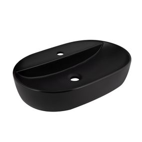 Раковина-чаша Qtap Scorpio 600х400х120 Matt black QT142203MBMBN