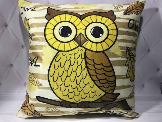Наволочка декоративна Dijital принт Owl sari 45х45см