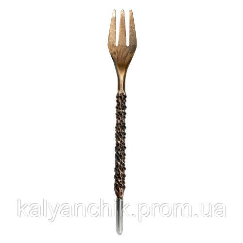 Шило-вилка для кальяна Pike Медь