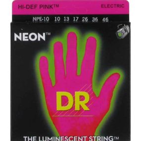 Струни для електрогітари DR NPE-10 NEON Hi-Def (10-46) Medium