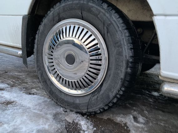 Ковпаки з нержавійки Зірка (1-катковий, 4 шт) для Mercedes Sprinter 2006-2018 рр | Зображення 3