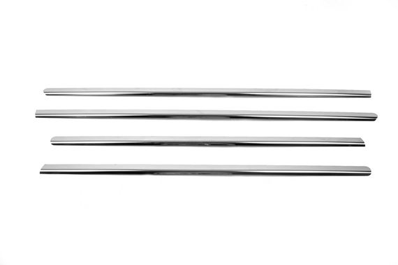 Наружняя окантовка стекол (4 шт, нерж) OmsaLine - Итальянская нержавейка для Mercedes ML W164 | Зображення 7