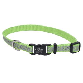 Ошейник светоотражающий для собак Coastal Lazer Brite Reflective Collar, 20-30 см, зеленый