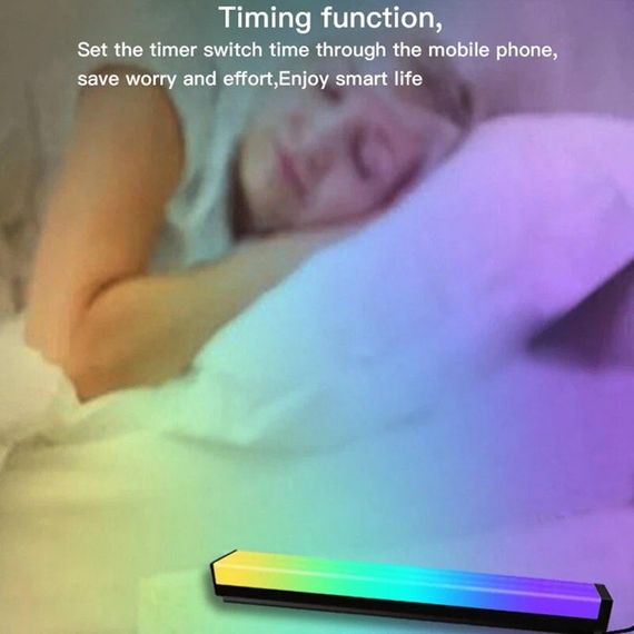 Настольная LED лампа RGB 5V Panel 1 Bluetooth dual pack USB interface with app Black | Зображення 1