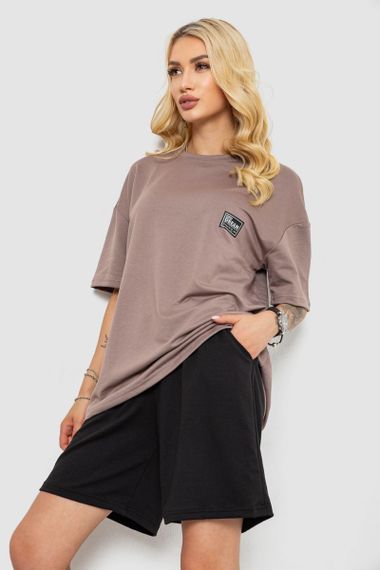 Костюм женский повседневный, цвет мокко, 241R5004-1 | Зображення 2