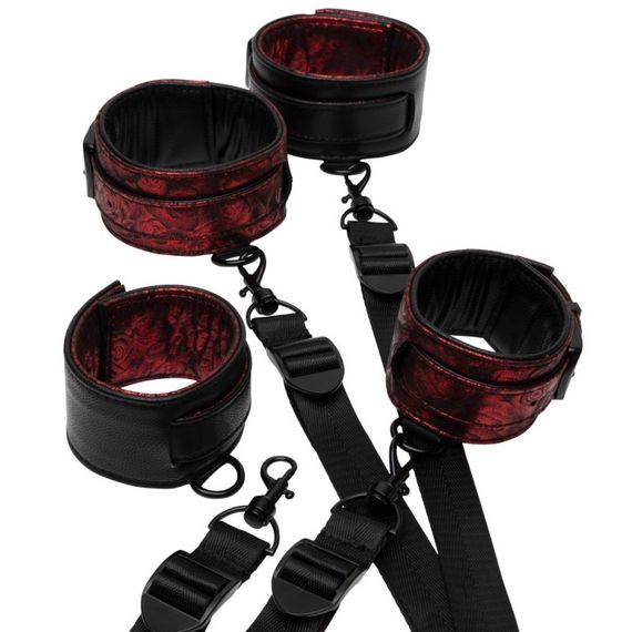 Фіксатор на ліжко Fifty Shades of Grey Sweet Anticipation Reversible Under Mattress Restraint Set sexstyle | Зображення 1
