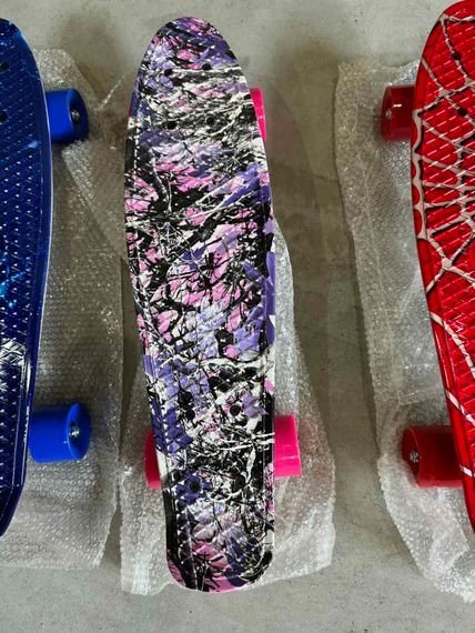 Пенні борд скейтборд Penny Board Fish Skateboards 22" ABEC-7 з колесами, що світяться | Зображення 7