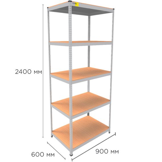 Металевий стелаж MRL-2400 ( 900x600) білий