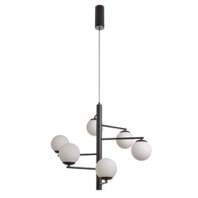 Люстра молекула подвесная LED 48W WW BK (BL-836S/6)