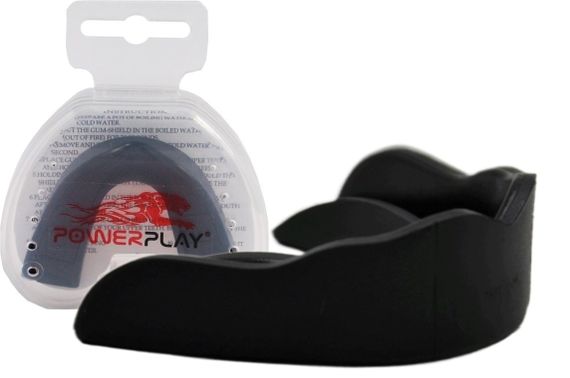Капа боксерська PowerPlay 3317 SR доросла (вік 11+) чорна | Зображення 2