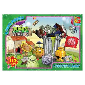 Детский пазл "Растения против Зомби" PVZ05 постер, 117 элементов