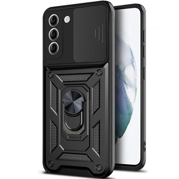 Чехол Ummi Camshield Serge Ring для Samsung Galaxy S22+ Черный