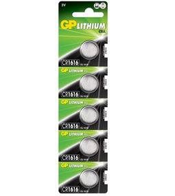 Батарейка CR1616 (бл-5шт) GP Lithium