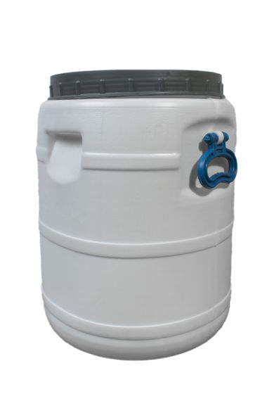 Пластиковая  бочка  30 л пищевая белая бидон  широкая горловина для солений,меда, молока | Зображення 3