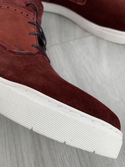 Бордовая зимняя обувь 40 42 43 45 размер | Зображення 3