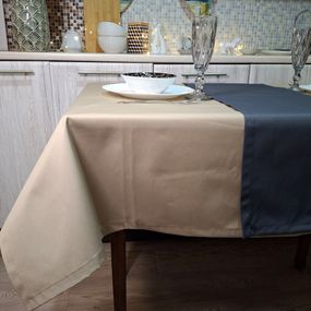 Скатертина SoundSleep 113483  140х180 см (+-10 см)  бавовна, поліестер бежевий