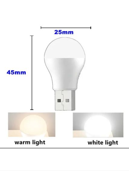 Лампа з USB - роз'ємом 5В 3000K | Зображення 2