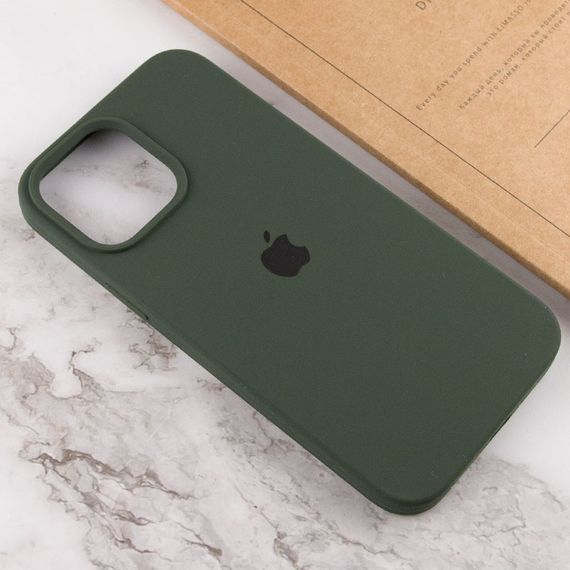Чехол Silicone Case Full Protective (AA) для Apple iPhone 14 (6.1") Зеленый / Cyprus Green | Зображення 3