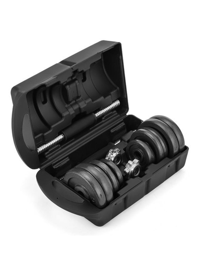 Набір гантелі в кейсі Gymtek чавунні 2х10кг | Зображення 4