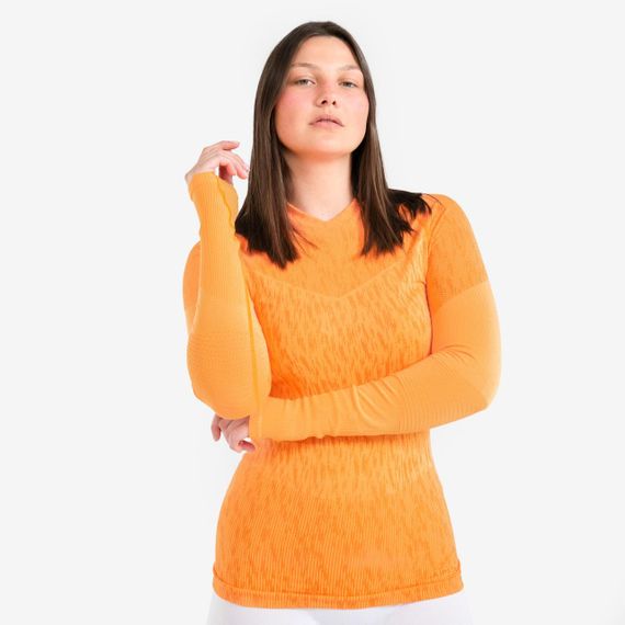 Термофутболка з довгими рукавами Keepdry для дорослих помаранчева - XL. | Зображення 2