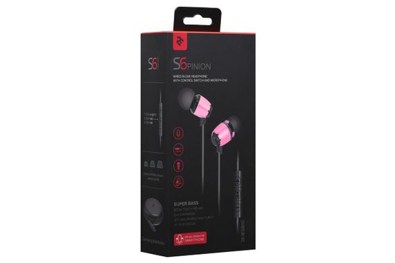 Навушники 2E S6 Pinion Mic Magenta (2E-IES6RD) | Зображення 5