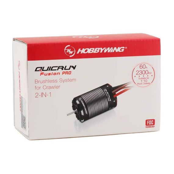Безколекторне система HOBBYWING QUICRUN Fusion PRO 2300KV 60A 540 spec 2 в 1 | Зображення 4