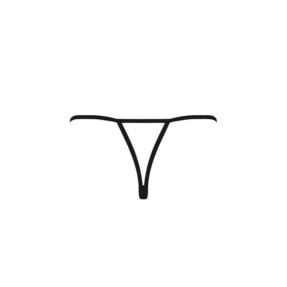 Трусики мереживні з доступом Passion Exclusive VIOLANTE THONG L/XL, black | Зображення 5