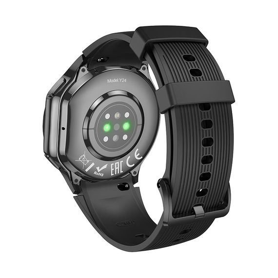 Смарт-часы Hoco Smart Watch Y24 AMOLED Smart sports watch (call version) Black | Зображення 1