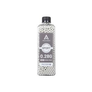 Страйкбольные шарики Arcturus RS SPORT Match Grade 0.28g BBs 3000 pcs bottle White
