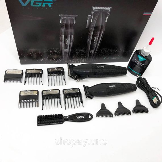 Машинка для стрижки с дополнительными насадками VGR V-640, Электрическая машинка для стрижки бытовая VD-27 | Зображення 2