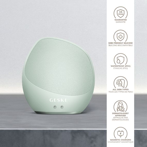 Ультразвуковая щетка для тела и интенсивный пилинг GESKE Sonic Body Brush&Intensive Exfoliator 7в1 starlight, Зеленый | Зображення 2