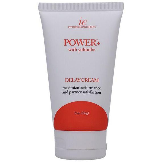 Потужний крем-пролонгатор Doc Johnson Power+with Yohimbe Delay Cream For Men, екстракт Йохимбе, 56 г Sex Aura