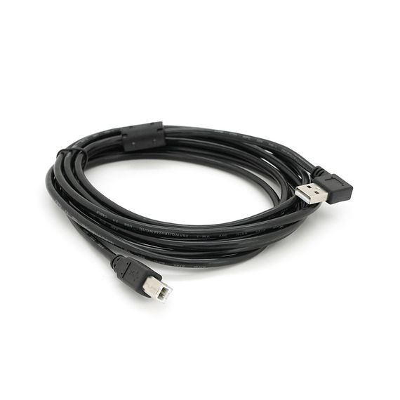 Кабель USB 2.0 RITAR AM/BM, 3.0m, кутовий 90°, чорний
