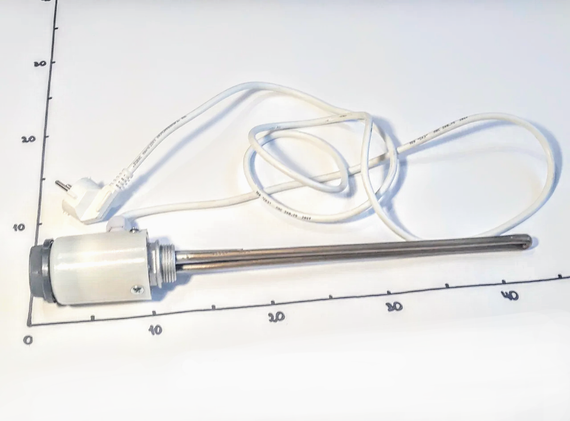 Тен для радіатора 700W з різьбленням 1 "і терморегулятором (Україна) | Зображення 2