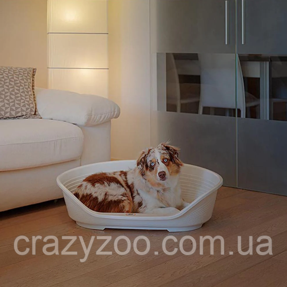 Пластиковый лежак для собак и котов Ferplast Siesta Deluxe 8 белый 82х59.5х25 см 70208911 | Зображення 2