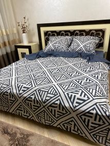 Комплект постельного белья Soft двуспальный кубики 180х220 см