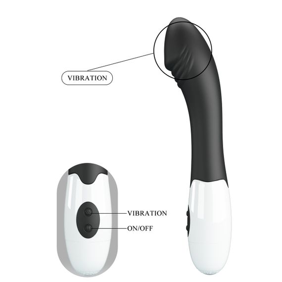 Вібратор для точки G Pretty Love Elemental Vibrator чорний, 19 х 3.2 см Sex Aura | Зображення 7