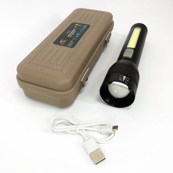 Тактичні ліхтарі COBA CB-C22-P90+COB, Довговічний світлодіодний ліхтар, Ліхтар HI-991 ручний потужний | Зображення 7