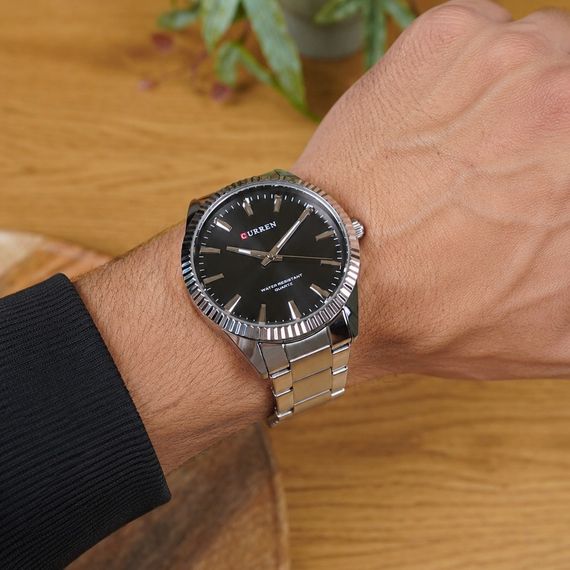 Чоловічий годинник Curren 8425 Silver-Black | Зображення 3