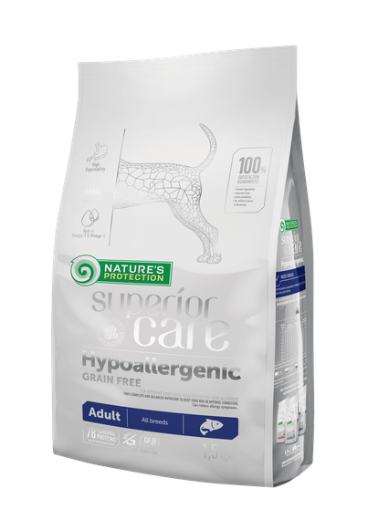 Корм Nature's Protection Superior Care Hypoallergenic Grain Free Adult All Breeds сухий гіпоалергенний для дорослих собак 1.5 кг