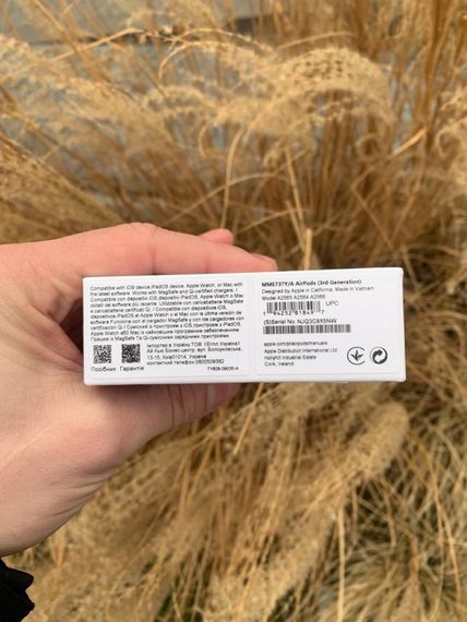 Бездротові навушники Apple AirPods 3 Premium quality Original series 1:1 Білі | Зображення 2
