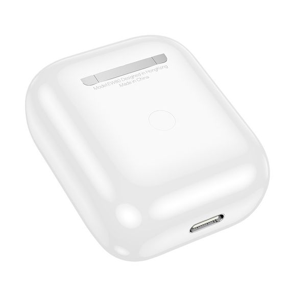 Бездротові TWS навушники Hoco EW80 Magnificent with Touch Screen White | Зображення 5